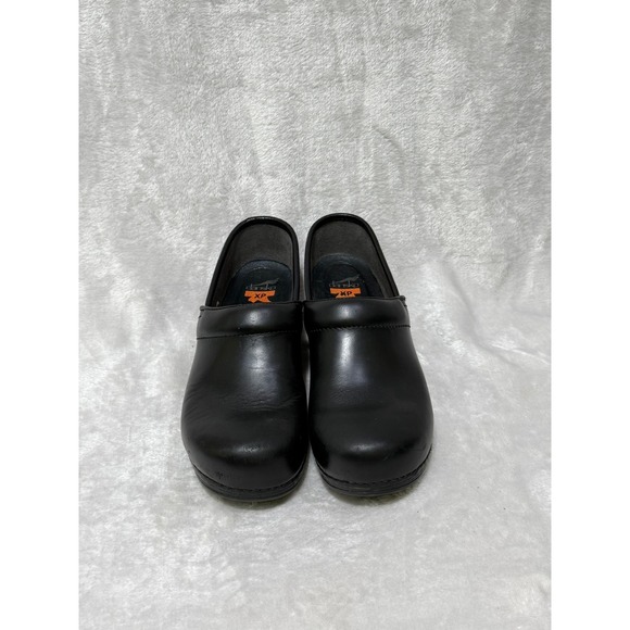 Dansko Shoes - Dansko XP Black Leather Slip Resistant Clogs Comfort Work Shoes